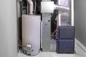 furnace with gas water heater